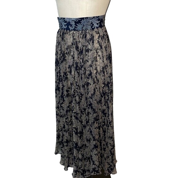 Linda Allard Ellen Tracy Vintage Women’s Silk Full Skirt size 4 Boho Whimsigoth - Picture 6 of 9